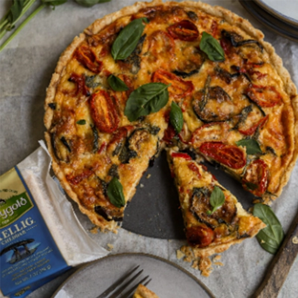 PROVENCAL STYLE VEGETABLE AND CHEDDAR TART